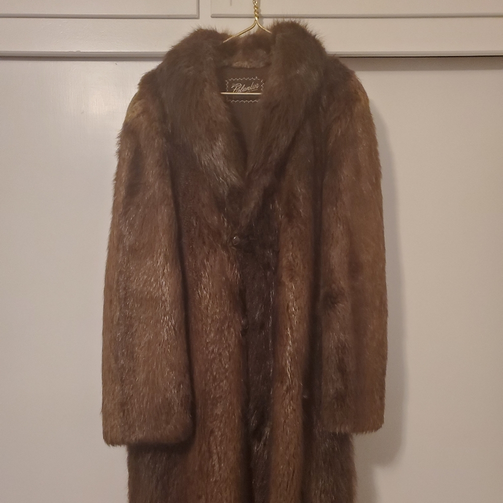 Full length fur coat